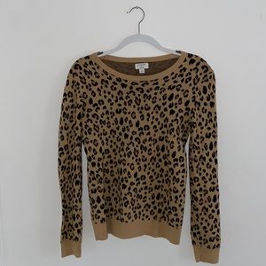 J. Crew Leopard Sweater S